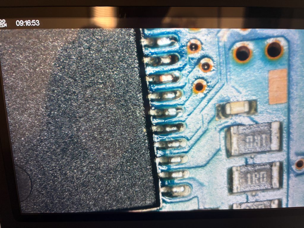 Reflowed Pins