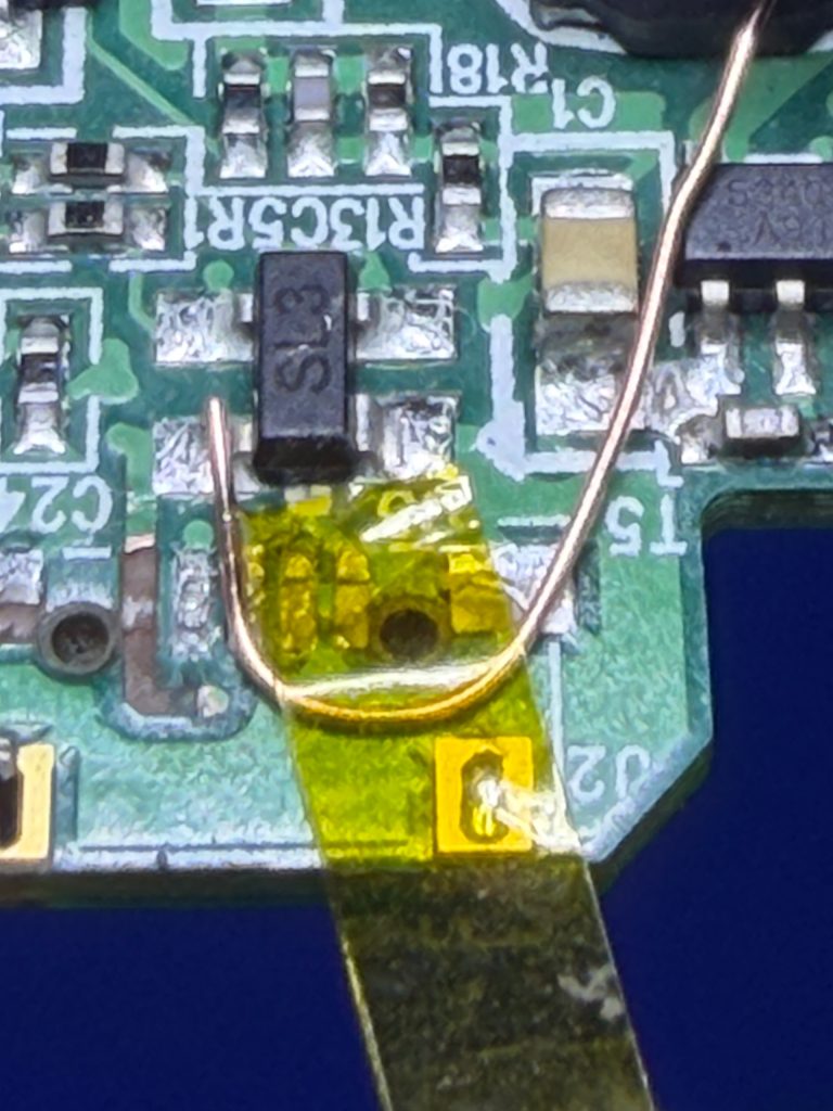 Shaping the wire before soldering
