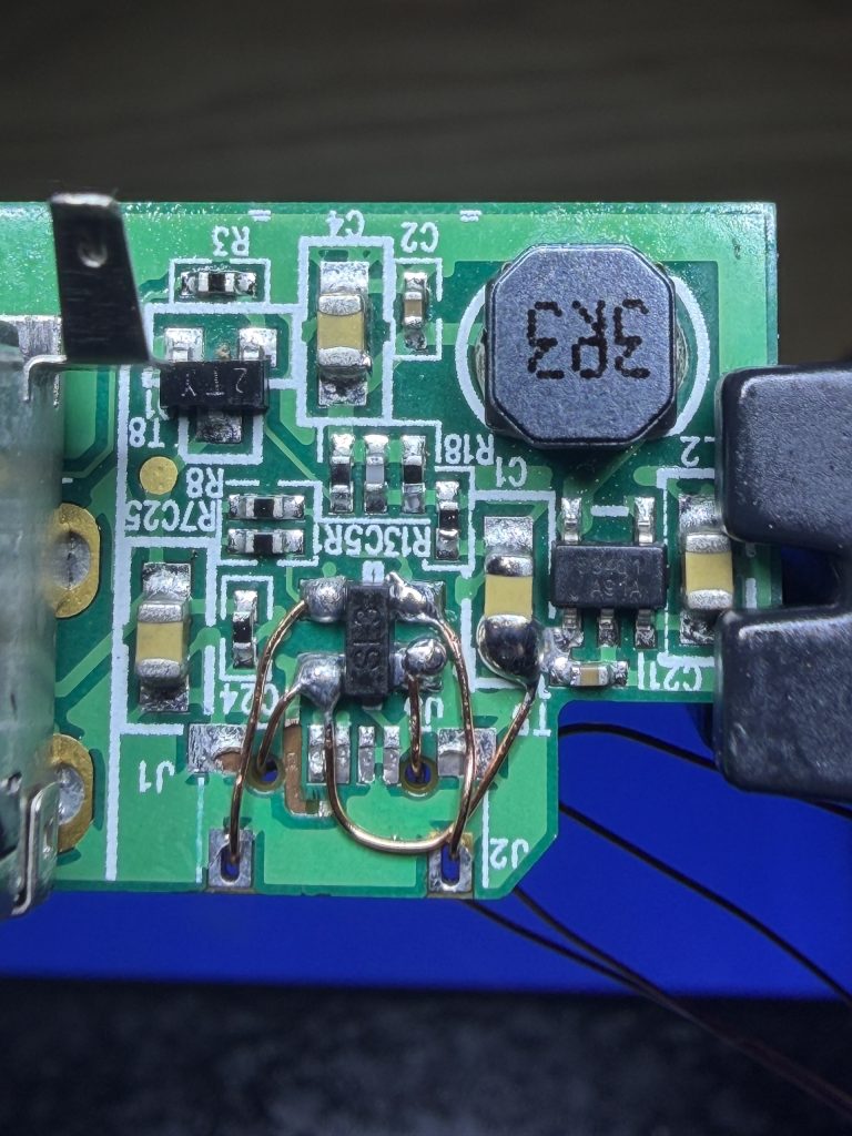 Soldering completed