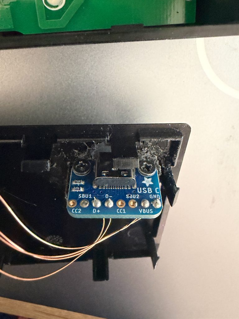 Screwed in place