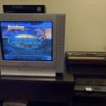 This disc is scratched to hell, but it still plays (albeit with some skipping)