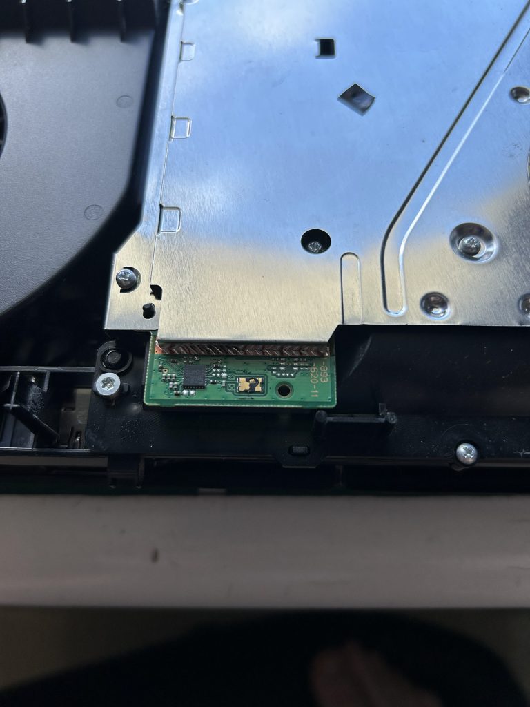Gunk on eject sensor