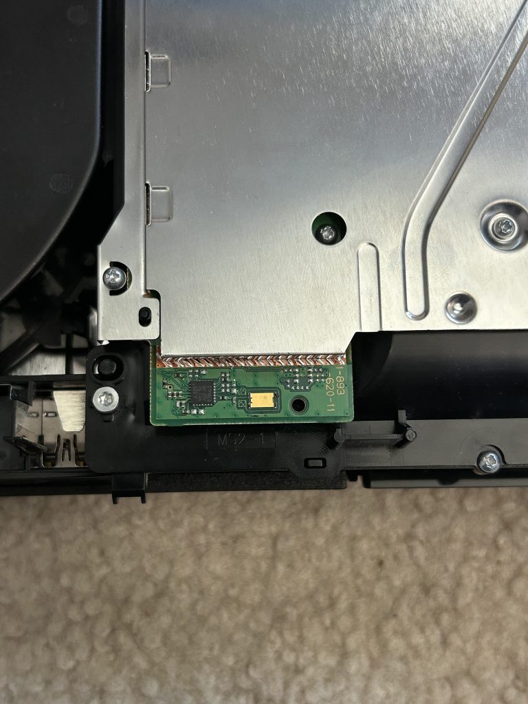 Cleaned eject sensor