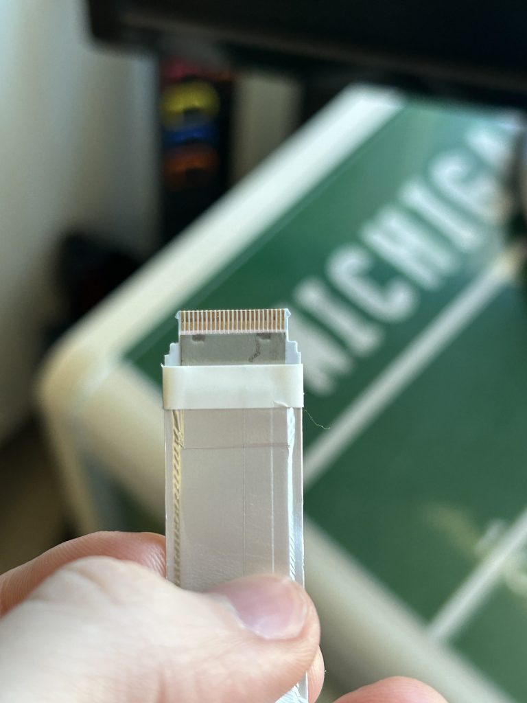 Broken ribbon cable