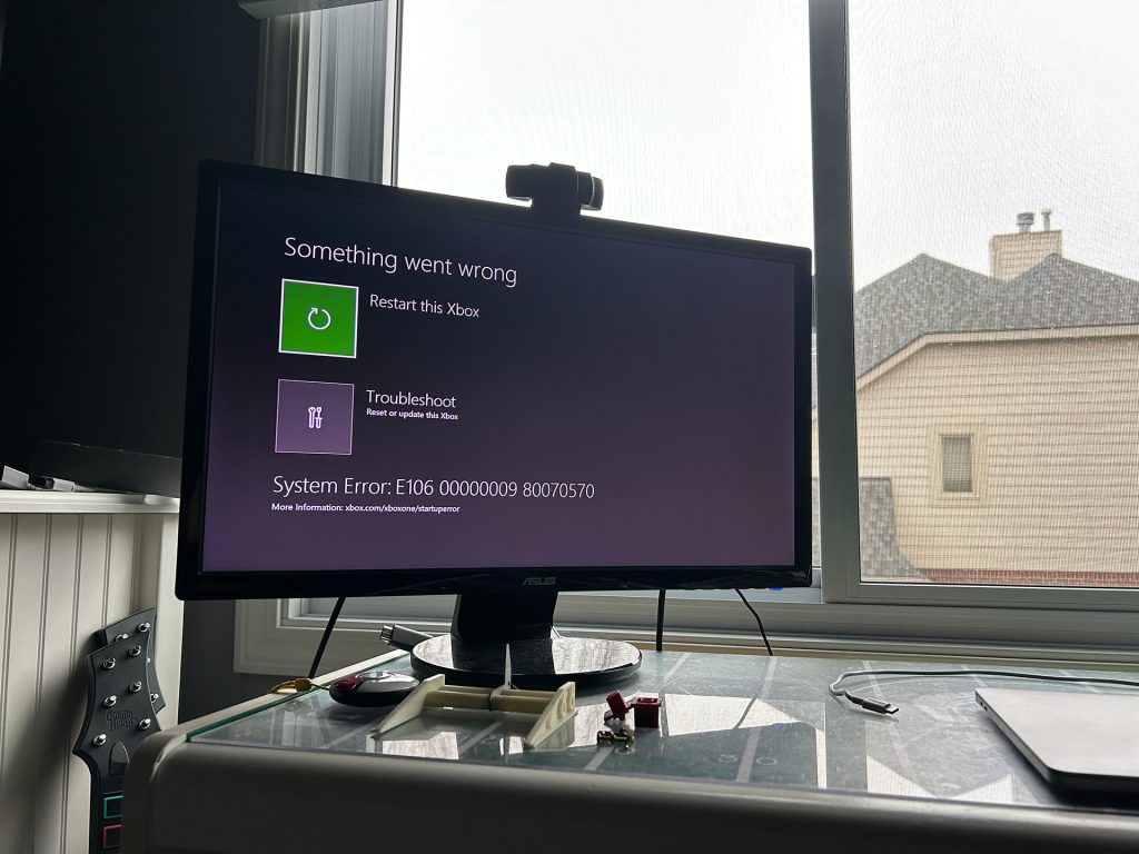 Error E106 after hard drive swap