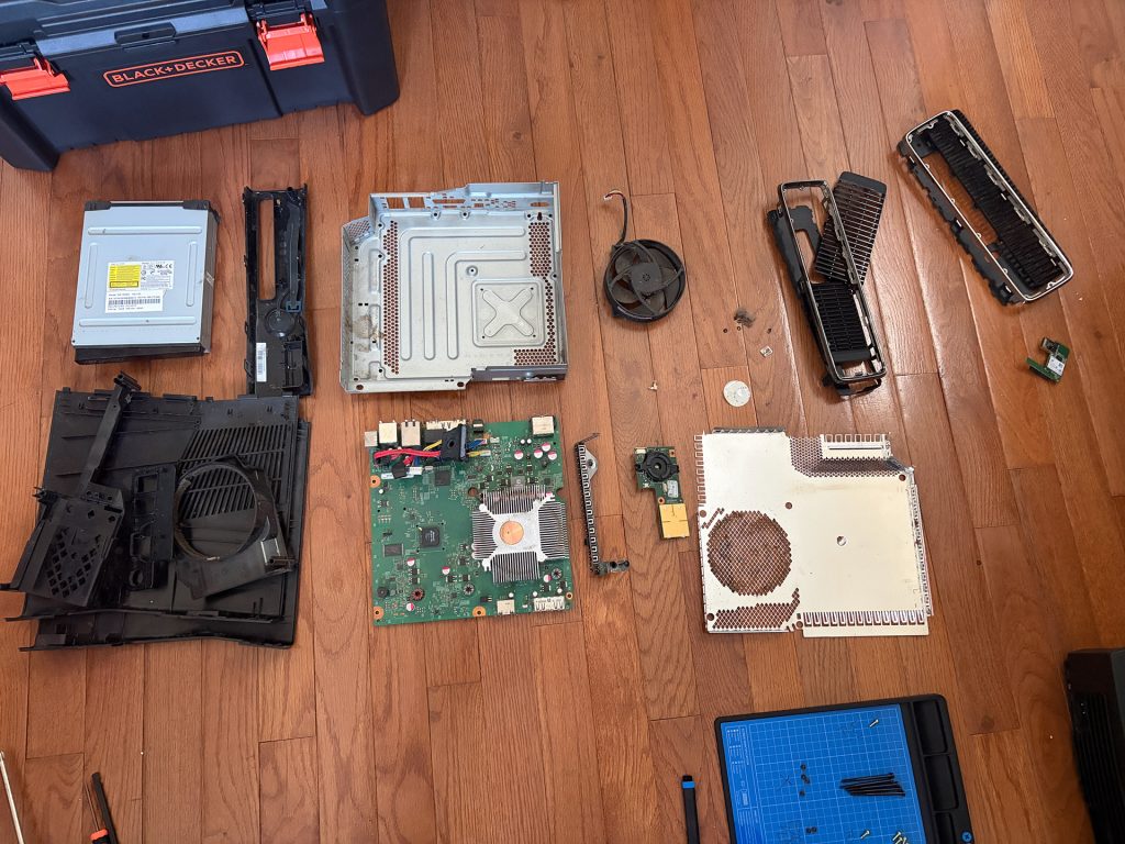 Disassembled XBOX 360