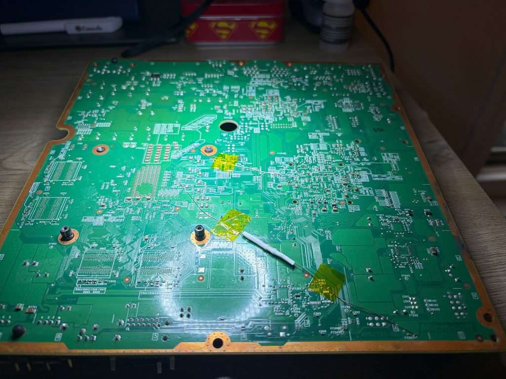 My wires on the board