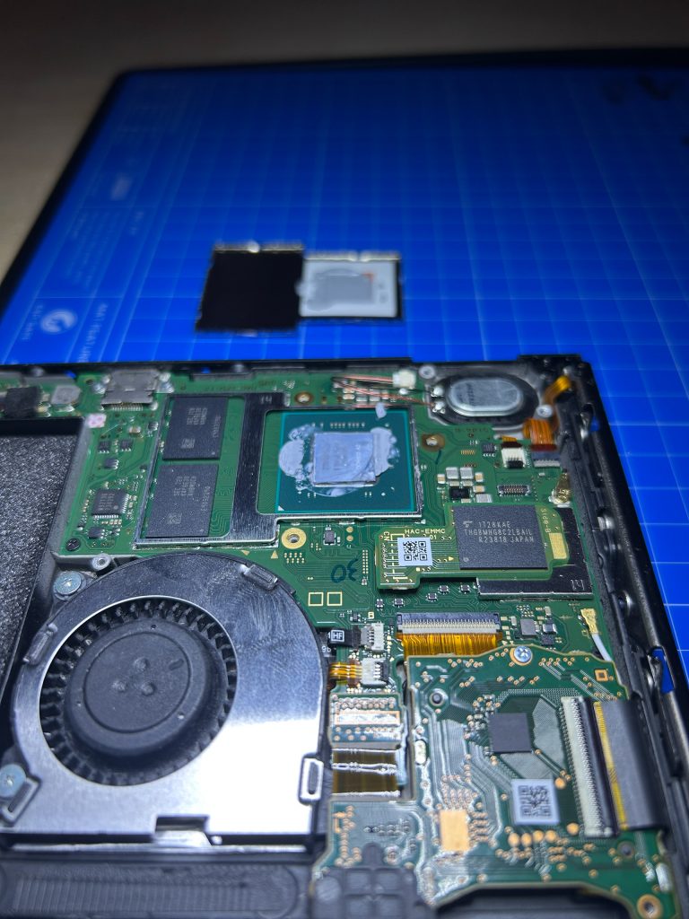 Old thermal paste